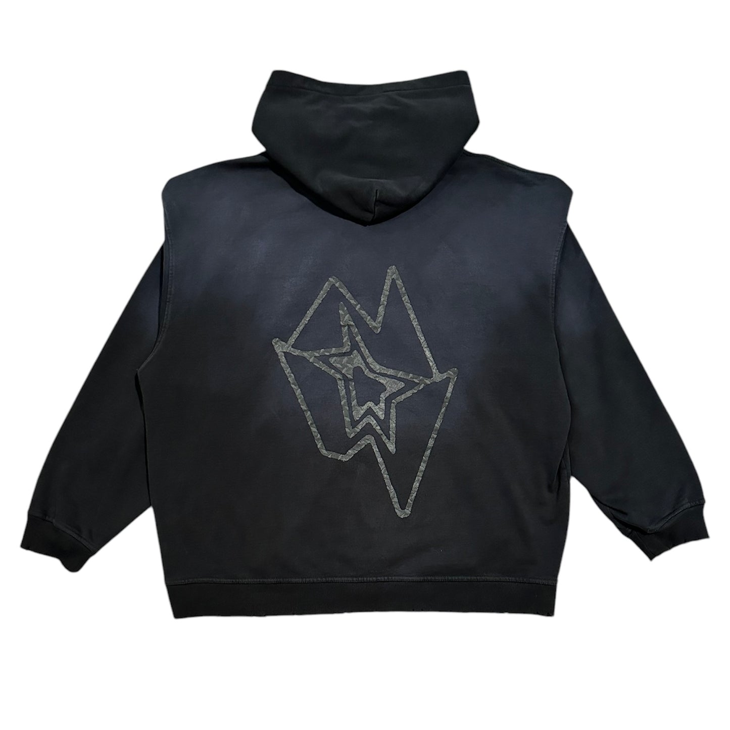 DIAMOND PLATE ZIP UP (BLACK)