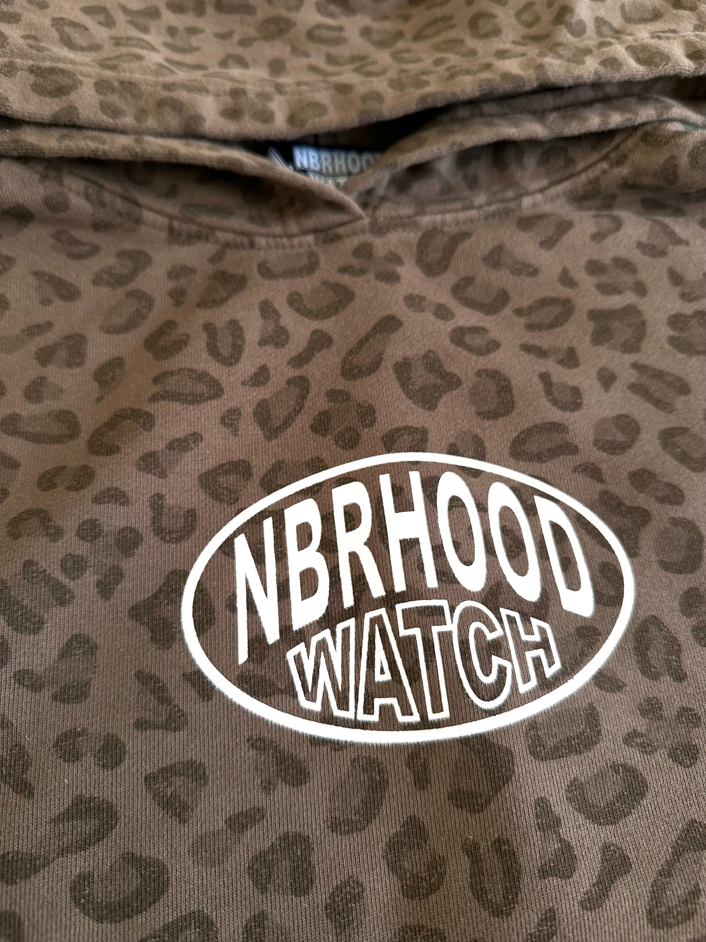 CLASSIC OVAL HOODIE (LEOPARD)